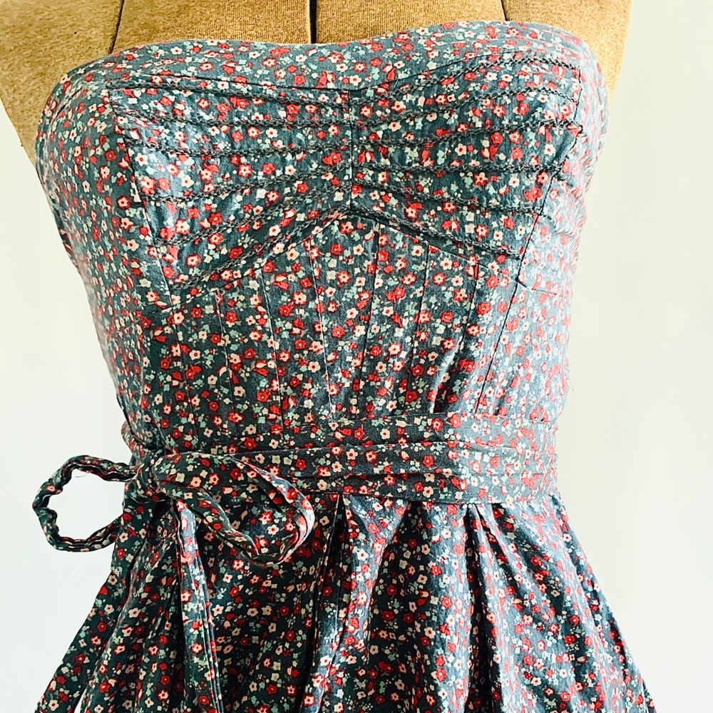 Flower pattern cute summer dress
